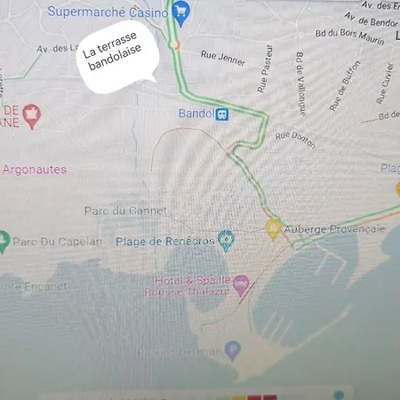 La Terrasse Bandolaise A Pied, Wifi, Clim, Parking 아파트 *